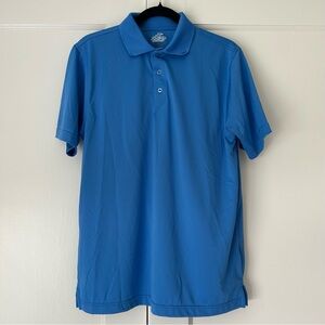 AX AHEAD EXTREME Men’s Blue Polo Golf Shirt Activewear Athletic Top Size Small